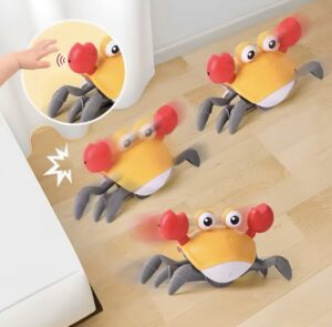 Crawling crab with motion detector